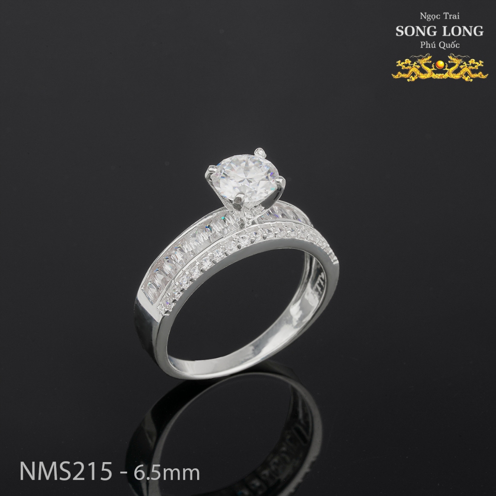 NHẪN MOISSANITE NMS215 nhẫn kim cương moissanite