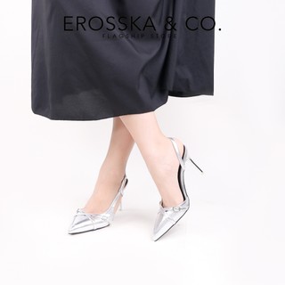 Erosska - Giày cao gót nữ mũi nhọn phối dây đan chéo cách điệu phối khóa cao 10cm - EH046