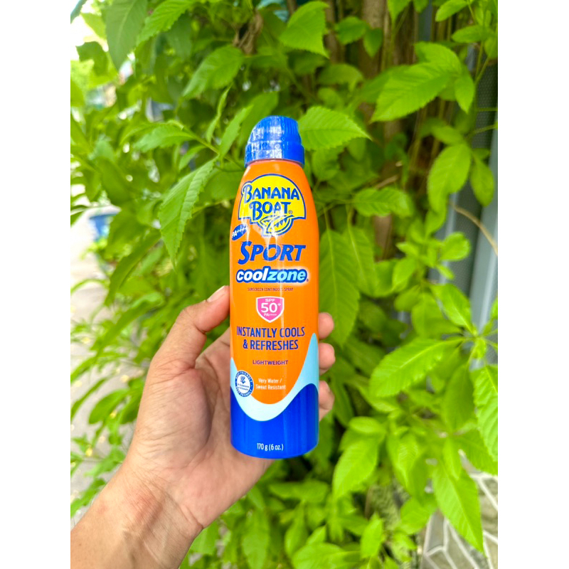 Chống nắng Banana Boat Sport thể thao SPF65 170g PA++++, Xịt Chống Nắng Kid SPF50\170g