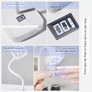 Đèn hơ gel tích điện ANNIES - đèn hơ cảm ứng bản nâng cấp có thể xoay 360độ