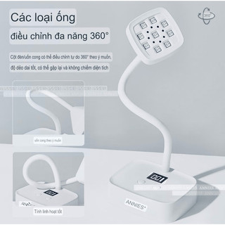 Đèn hơ gel tích điện ANNIES - đèn hơ cảm ứng bản nâng cấp có thể xoay 360độ