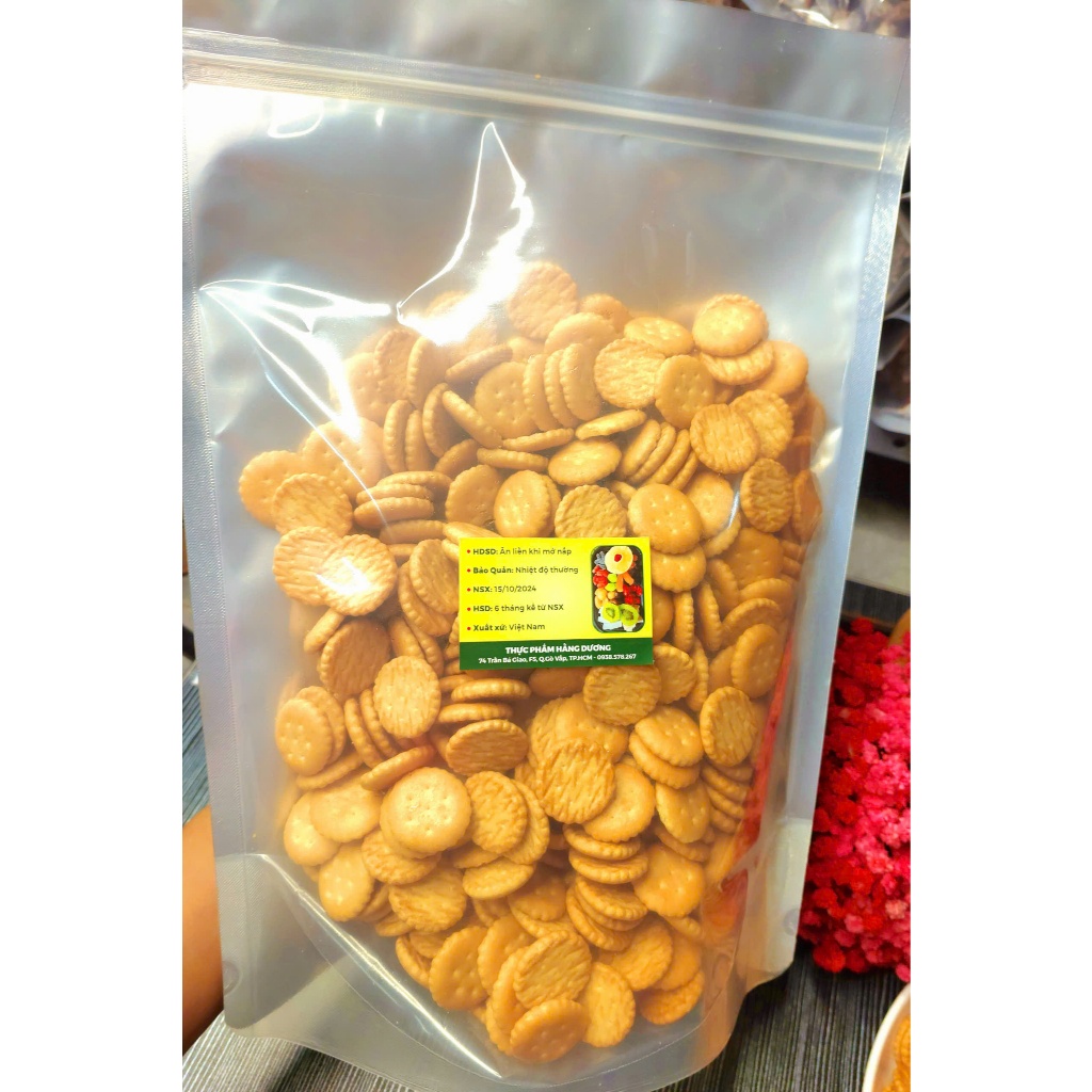 Bánh Quy Bơ Sữa thơm, bùi hình tròn 1Kg/500g/200g