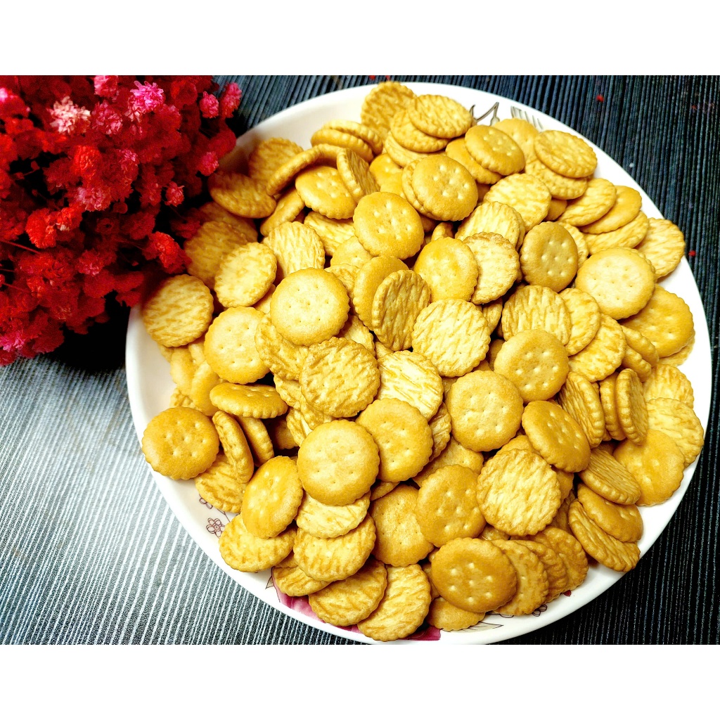 Bánh Quy Bơ Sữa thơm, bùi hình tròn 1Kg/500g/200g
