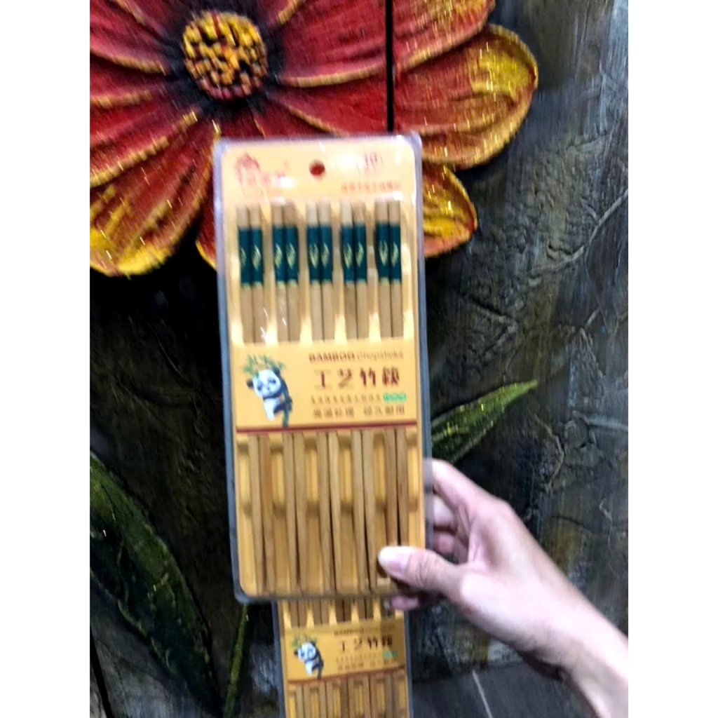 ĐŨA TRUC  VÂN ĐÁ,  VỈ 10 Đôi Đũa Tre Vân Đá Sang Trọng - Đũa Ăn Cơm Hàng Xuất Nhật Cao Cấp An Toàn Vệ Sinh - MA: DUA