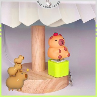 Móc Khóa Capybara Siêu Dễ Thương – Phát Nhạc Chill, Âm Thanh Capybara, Phụ Kiện Treo Túi Xách