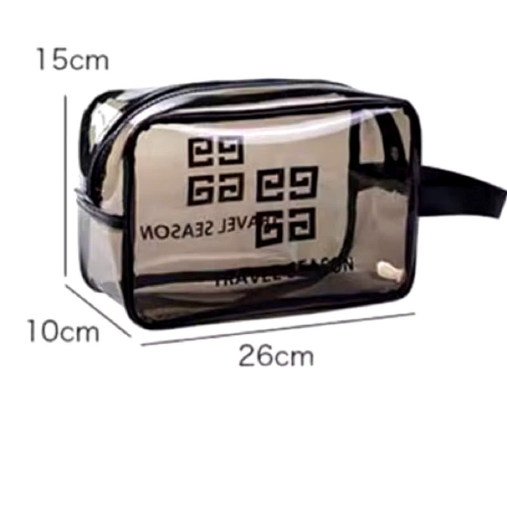 -BỘ 3 TÚI ĐỰNG ĐỒ CÁ NHÂN - Set 3 Túi Đựng Mỹ Phẩm, Đồ Trang Điểm, Đồ Cá Nhân Trong Suốt Chống Thấm Nước- MA:TUIDUNGDO