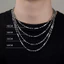 Dây chuyền, vòng cổ THÉP TITAN KHÔNG GỈ, trang sức vòng cổ trơn mỏng unisex cho nam và nữ BEAR18