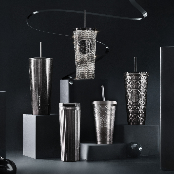 Ảnh Bình Starbucks giữ nhiệt WTBL 16OZ (450ml) SS SILVER GREY HOL GLITTER 1
