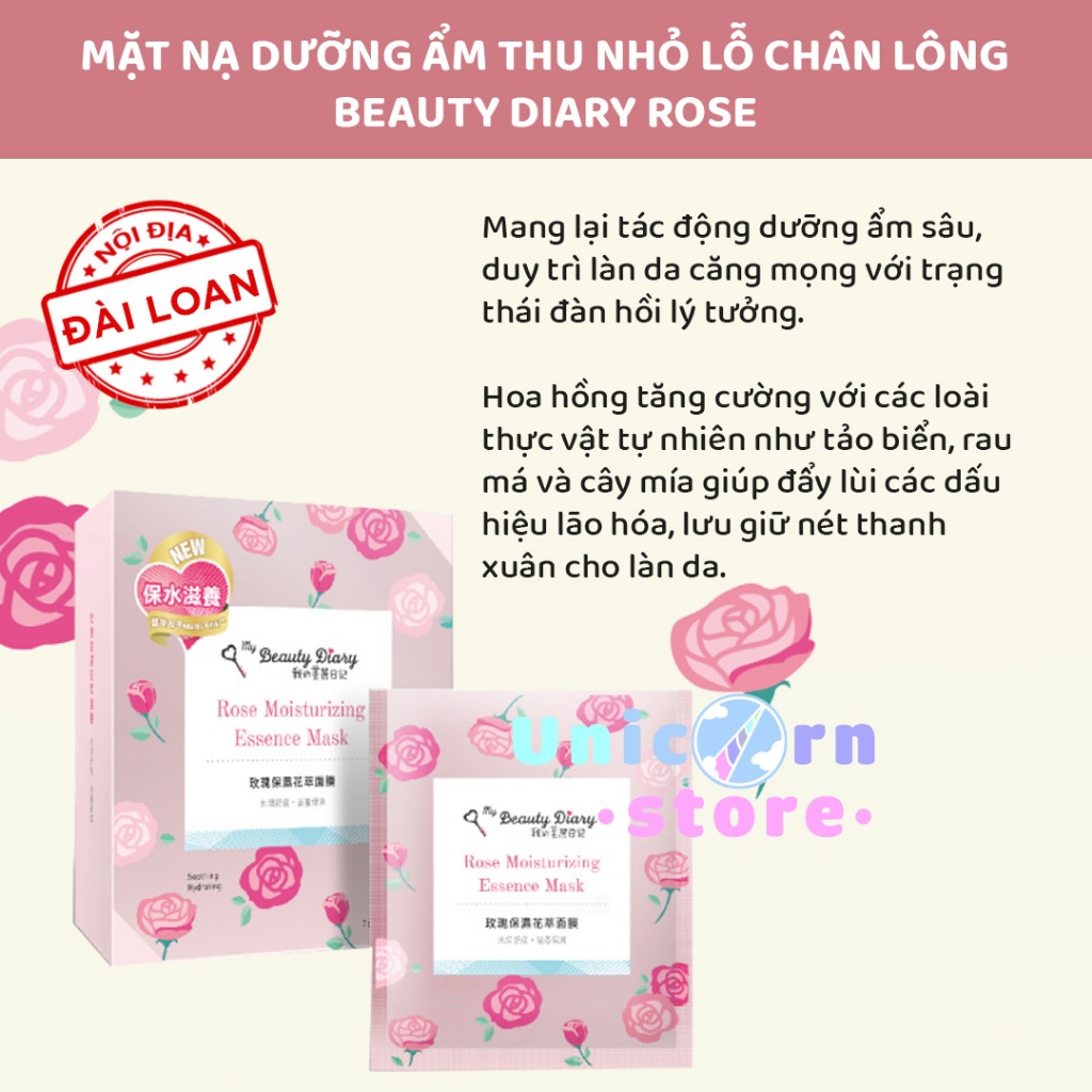 Mặt Nạ Dưỡng Da My Beauty Diary Essence Mask - Chính Hãng Đài Loan 23ml/ miếng
