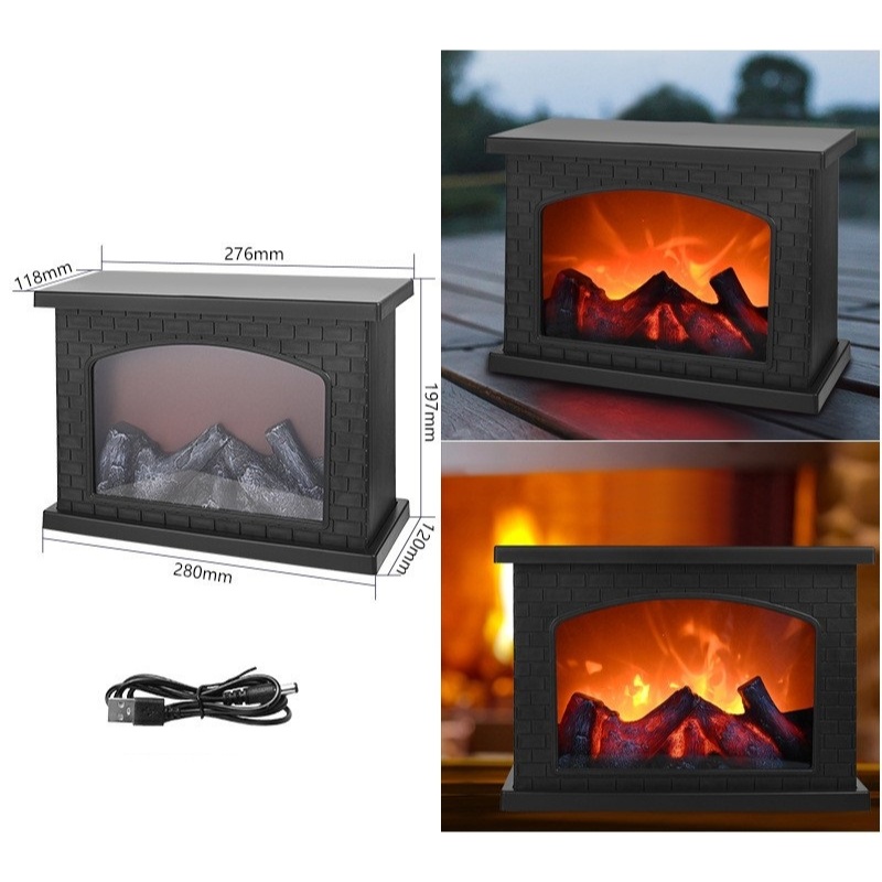 Ảnh Đèn Lồng Lò Sưởi Trang Trí H24.5Cm, H18Cm, H18.5  | Index Living Mall | Nhập Khẩu Thái Lan 1