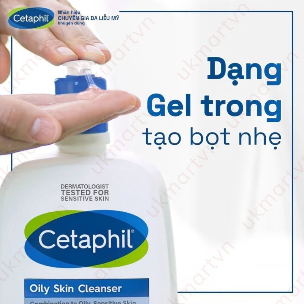 Sữa rửa mặt dịu lành cho da dầu nhạy cảm CETAPHIL OILY SKIN CLEANSER 473ml Dưỡng Da Hiệu Quả