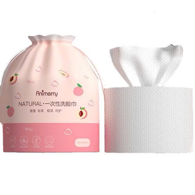 CUỘN KHĂN HỒNG,  Khăn Lau Mặt Cottton Cao Cấp Animerry Dùng 1 Lần, ƯớtTẩy Trang, Khăn Bông Mềm, Lau Khô-MA:KHANHONG