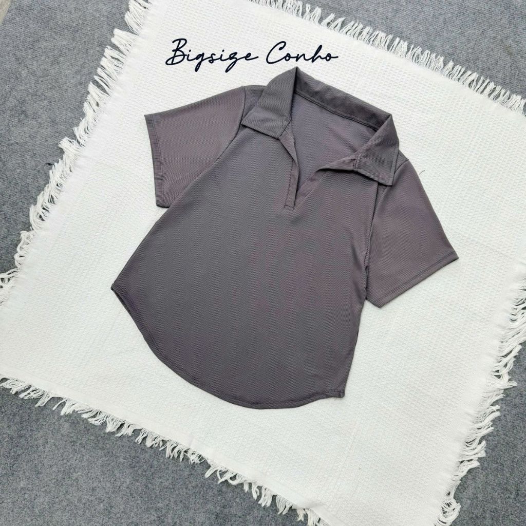 Áo Thun Kiểu  Cổ Trụ Bigsize Nữ Tay Ngắn Tôn Dáng Chất Vải Mềm Mại  Thoải Mái Cho Các Nàng Chubby 50-95kg G178