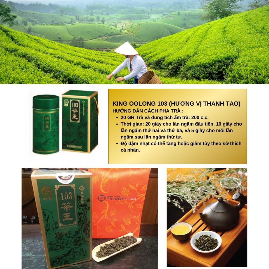 [HÀNG ĐẶT TRƯỚC]Tenren's Tea King Trà olong, Trà xanh  103,903,313 Đài Loan