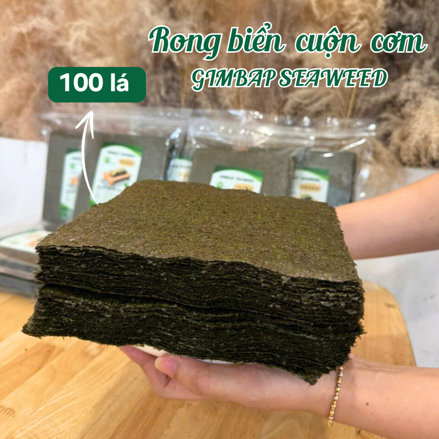 Lá Kim Cuộn Cơm 50 lá /10 la - Rong Biển Cuộn Cơm Hàn Quốc GIMBAP ...