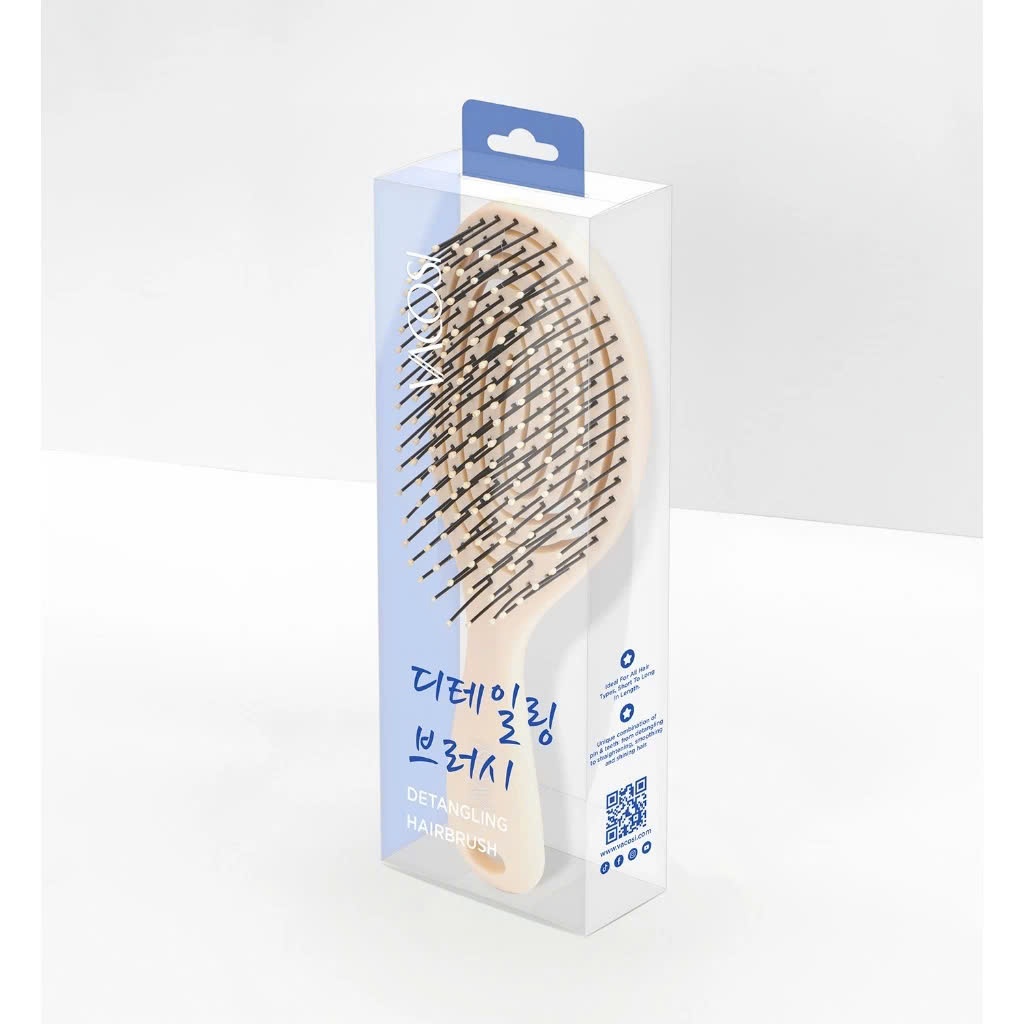 Lược Gỡ Rối, Giữ Nếp Tóc Và Massage Da Đầu Vacosi Flexi Detangling Brush - C17