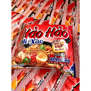 [Thùng 30 gói] Mì Hảo Hảo tôm chua cay - Sa tế hành tím - Mì xào tôm xào chua ngọt - Mì xào hải sản sa tế sò điệp