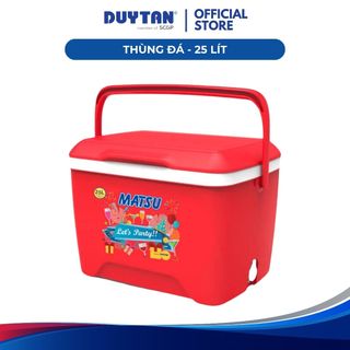Thùng đá 25 DUY TÂN nhựa PP, công nghệ PU foam, giữ lạnh đến 24 giờ, an toàn vệ sinh thực phẩm