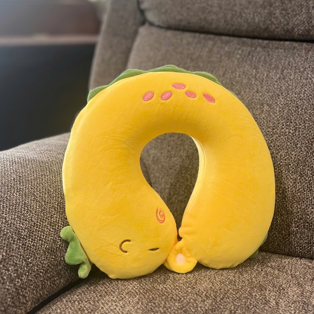 Ảnh Gối Cổ Cao Su Loopy Hồng, Khủng Long Vàng, Chuột Capybara | Index Living Mall | Nhập Khẩu Thái Lan 2