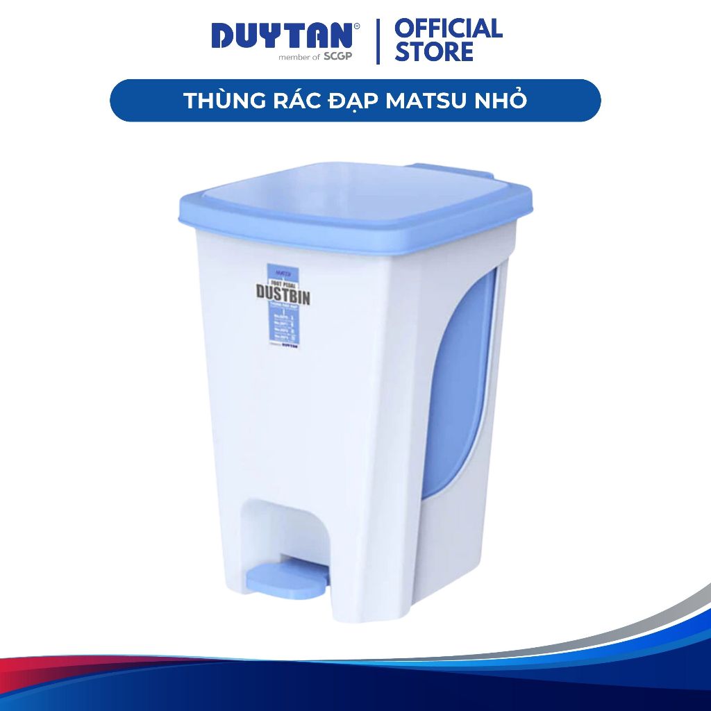 Thùng rác đạp Matsu nhỏ DUY TÂN nhựa PP, xô rác bên trong, chân đạp ...