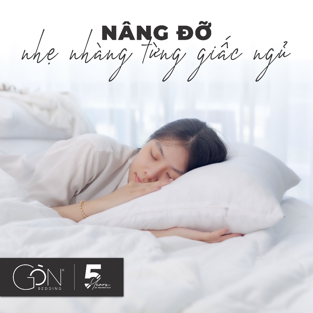 Ảnh Combo Ruột Gối Nằm Gòn Lông Vũ/ Gòn Bi Gòn Bedding Size 50x70 cm - Gối Khách Sạn 5 Sao Cao Cấp 2