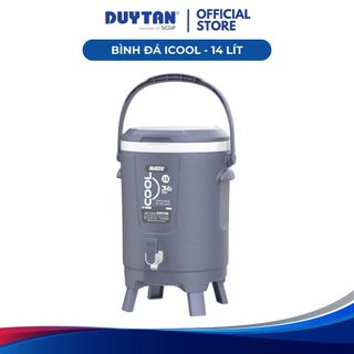 Bình Đá Icool 14 DUY TÂN nhựa PP, giữ lạnh đến 24 giờ, có quai xách, vòi lấy nước