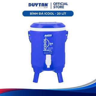Bình Đá Icool 20 DUY TÂN nhựa PP, giữ lạnh đến 24 giờ, có quai xách, vòi lấy nước