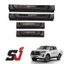 Ốp bậc cửa xe Toyota Hilux Revo 2018-2023, Nẹp bước chân Toyota Hilux Revo nhựa 3D cao cấp. Bộ 4 miếng chống xước cửa