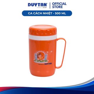 [Giao Màu Ngẫu Nhiên] Ca cách nhiệt 500ml DUY TÂN nhựa PP, nắp vặn kín, không rỉ nước