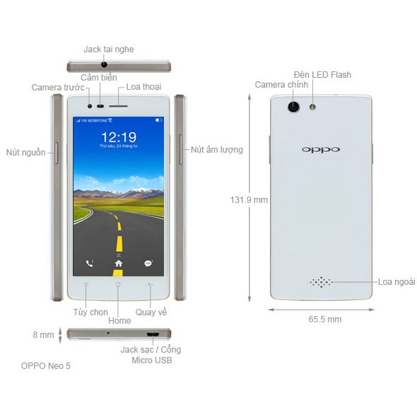 Điện thoại giá rẻ oppo Neo5 _ip6.6s(chính hãng) lắp sim3 4 g nghe gọi(làm máy phụ) lên mạng, học sinh - ảnh 9