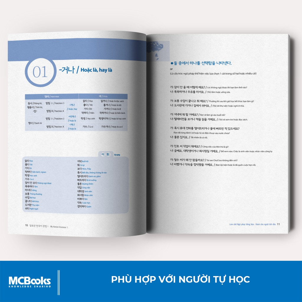 Sách - Làm Chủ Ngữ Pháp Tiếng Hàn - Dành Cho Người Bắt Đầu (My Korean Grammar I) - MCBooks