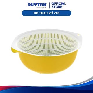 Bộ thau rổ 2T8 DUY TÂN nhựa PP, an toàn sức khỏe