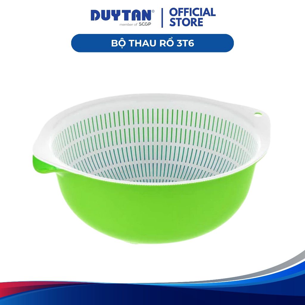 Bộ thau rổ 3T6 DUY TÂN nhựa PP, an toàn sức khỏe | Shopee Việt Nam
