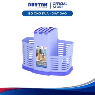 Bộ ống đũa-giắt dao DUY TÂN nhựa PP, đựng muỗng, đũa, dao kéo tiện lợi