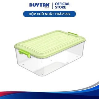 Hộp Chữ Nhật Thấp 992 DUY TÂN nhựa PP nguyên sinh, cao cấp, hộp đựng thực phẩm, chịu được nhiệt độ