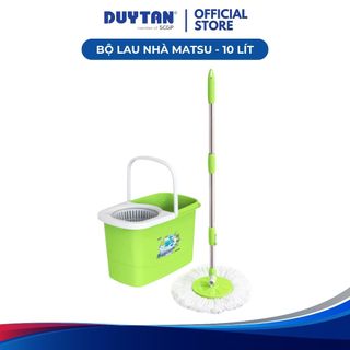 Bộ lau nhà Matsu 10 Lít DUY TÂN nhựa PP, bộ lau nhà 360 độ, bông lau microfiber mịn, thấm hút