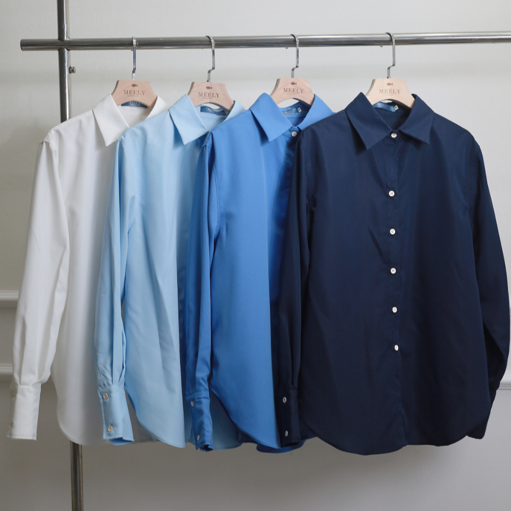 Áo sơ mi dài tay nhiều màu form rộng chất liệu thô hàn - Color shirt by ...