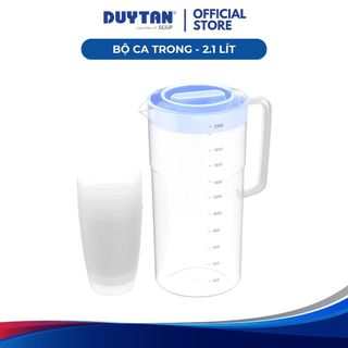 Bộ ca trong 2.1 Lít DUY TÂN nhựa PP, 1 bộ gồm 04 ly 300ml và 1 ca 2.1L