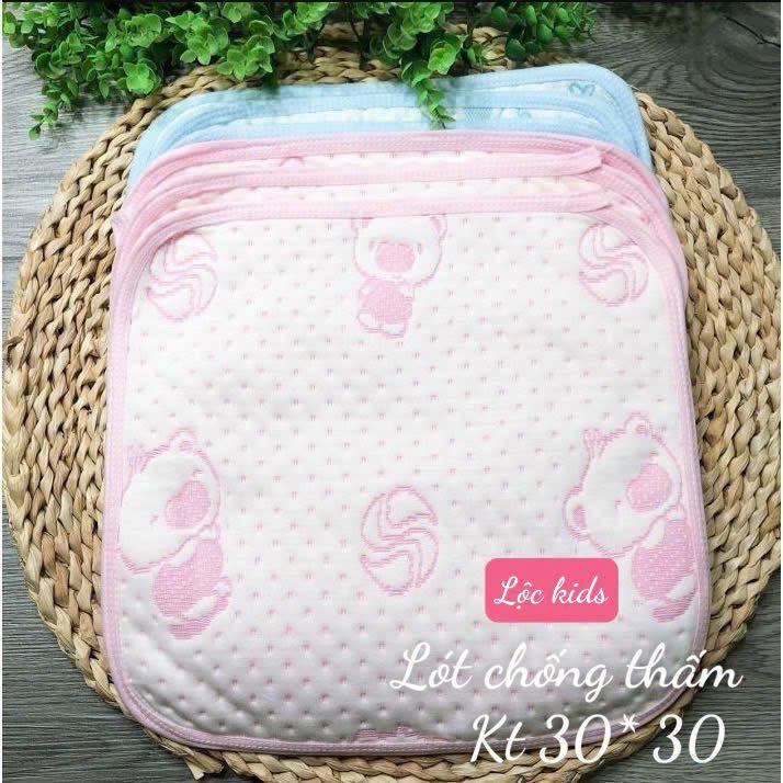 Lót chống thấm 4 lớp CAO CẤP thay bỉm cho bé sơ sinh siêu mềm siêu thấm kích thước 70x50cm