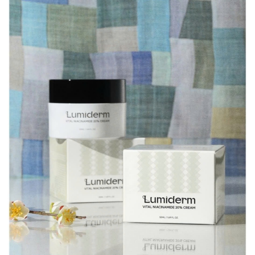 Q96_ Kem dưỡng trắng da Niacinamide Lumiderm hũ 50ml (VỎ TRẮNG)