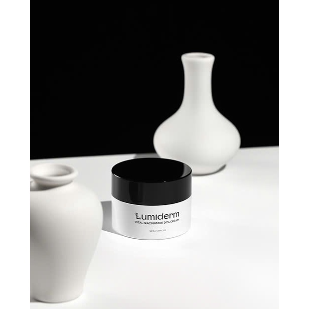 Q96_ Kem dưỡng trắng da Niacinamide Lumiderm hũ 50ml (VỎ TRẮNG)