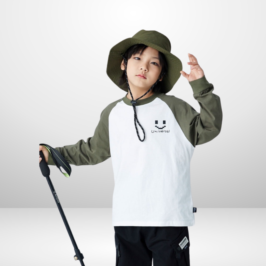 Áo Thun Dài Tay Xuân Thu Cho Bé Trai, Bé Gái In Hình Năng Động, Cổ Tròn B566 | JJ Kids Fashion