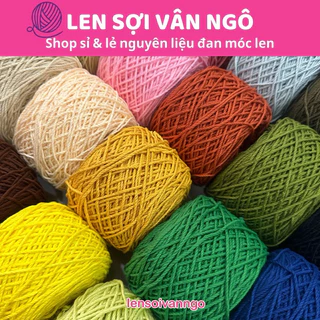 Sợi Macrame Cotton 2mm móc túi, mũ (cuộn 200gr)