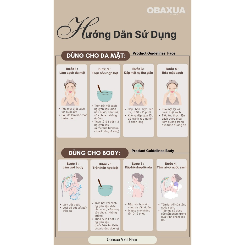 Bột Đậu Đỏ Nguyên Chất OBAXUA cho làn da mềm mại & rạng rỡ túi 75Gr