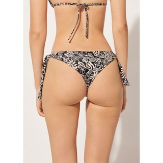 Quần bikini cạp cao, dây buộc dấu bụng kín đáo vải 2 lớp, co dãn 4 chiều hàng VNXK