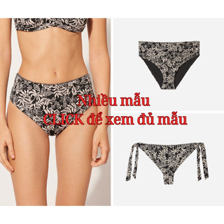 Quần bikini cạp cao, dây buộc dấu bụng kín đáo vải 2 lớp, co dãn 4 chiều hàng VNXK