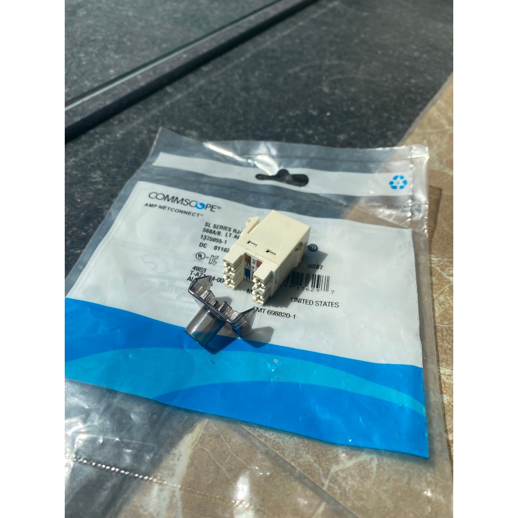Modul Jack RJ45 nhân mạng Cat6 CommScope/AMP | Shopee Việt Nam
