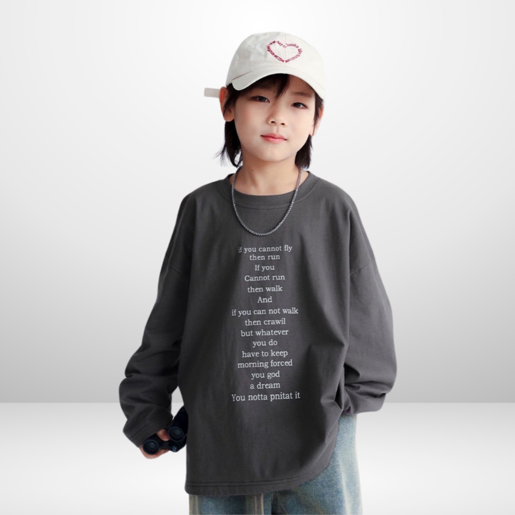 Áo Thun Tay Dài Trẻ Em Cotton 4 Chiều Cho Bé Trai Bé Gái In Hình Thời Trang B569 | JJ Kids Fashion