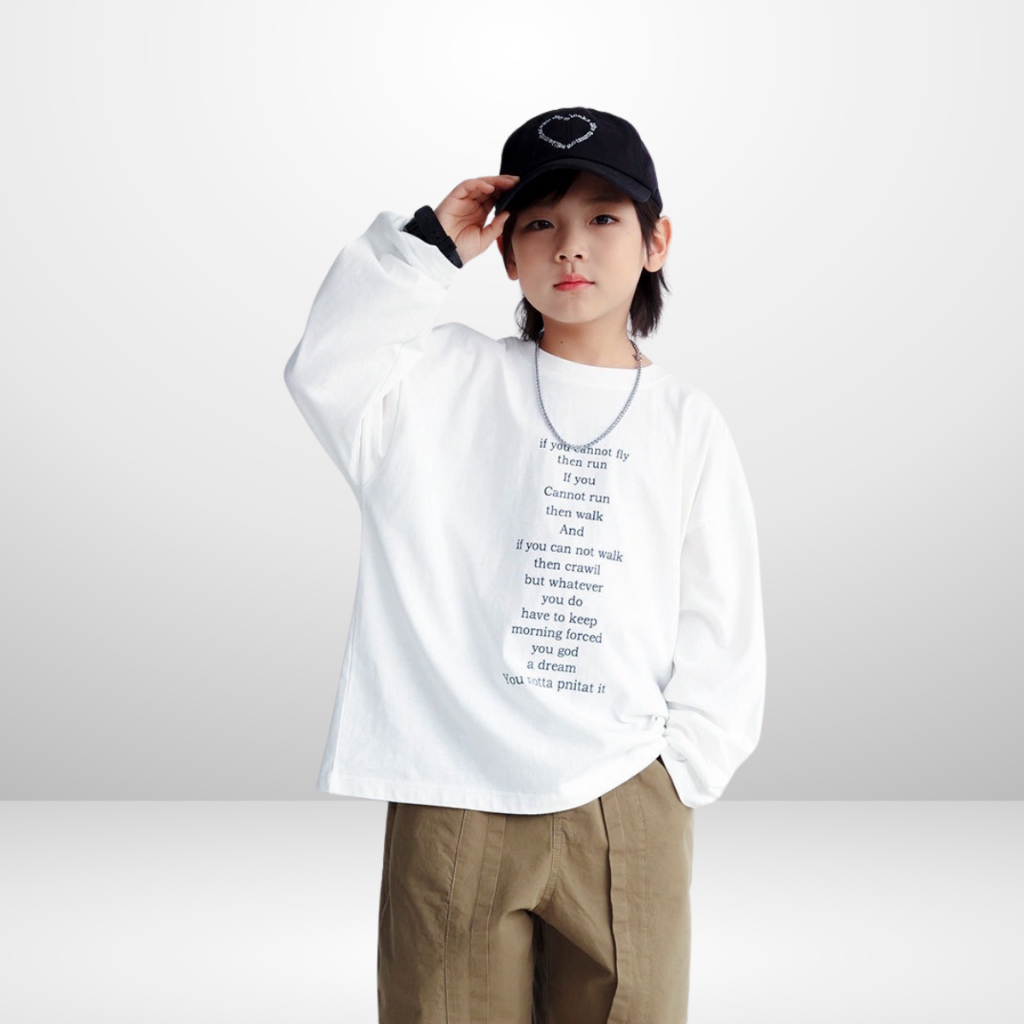 Áo Thun Tay Dài Trẻ Em Cotton 4 Chiều Cho Bé Trai Bé Gái In Hình Thời Trang B569 | JJ Kids Fashion