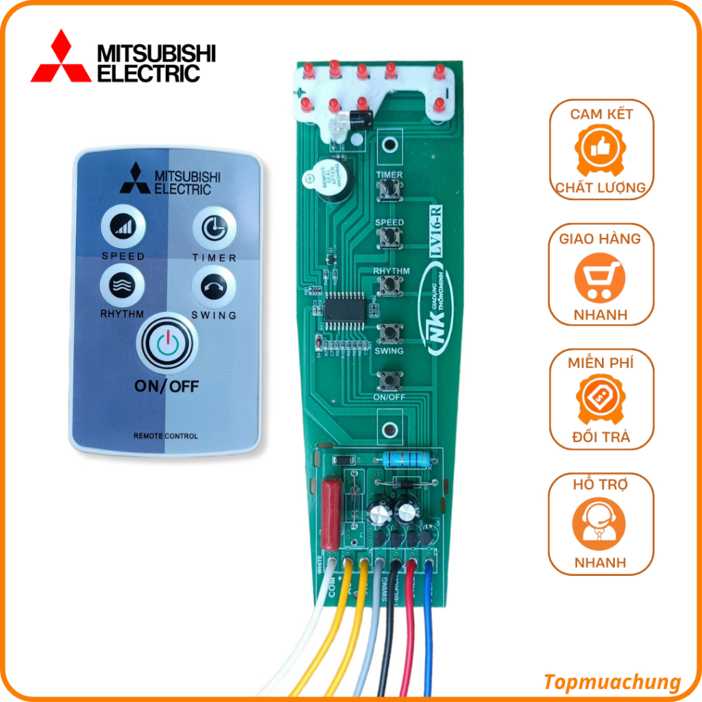 Mạch quạt cây Mitsubishi LV16 (Hàn sẵn dây dài 15Cm) | Shopee Việt Nam